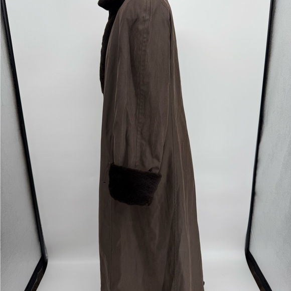 Reversible Real Sheared Rabbit Fur Coat - Picture 10 of 14